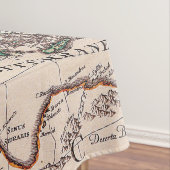 Antiek oude kaart geïnspireerd (9) tafelkleed (Voorbeeld)