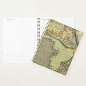 Antiek oude kaart geïnspireerd planner (Display)