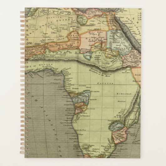 Antiek oude kaart geïnspireerd planner (Voorkant)