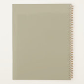 Antiek oude kaart geïnspireerd planner (Achterkant)