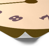 Antiek Oude Klokken Patroon Poster (Hoek)