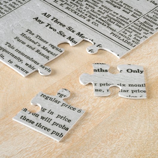 Antiek Oude Kranten-16 Legpuzzel (Zijkant)