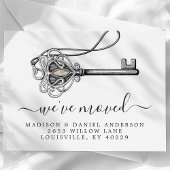  Antiek Oude Sleutel Nieuwe Thuisbeweging Aankondigingskaart