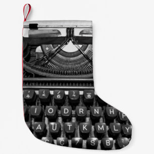 antiek oude typemachine gebruikt in correspondenti kleine kerstsok