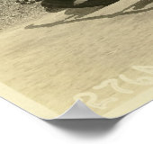 Antiek oude Vintage-autoafdrukken Poster (Hoek)