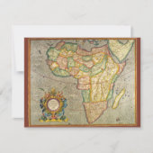Antiek Oude Wereld Gerardus Mercator Kaart van Afr (Voorkant)