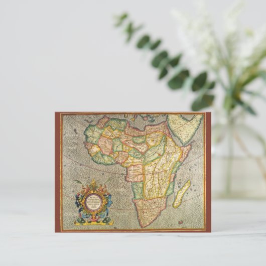 Antiek Oude Wereld Gerardus Mercator Kaart van Afr (Staand voorkant)