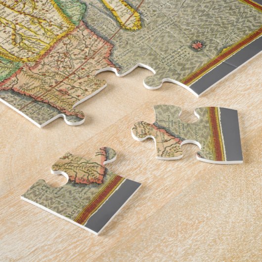 Antiek Oude Wereld Gerardus Mercator Kaart van Afr Legpuzzel (Zijkant)