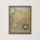 Antiek Oude Wereld Gerardus Mercator Kaart van Afr Legpuzzel (Verticaal)