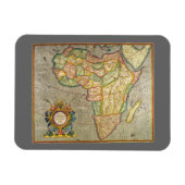 Antiek Oude Wereld Gerardus Mercator Kaart van Afr Magneet (Horizontaal)