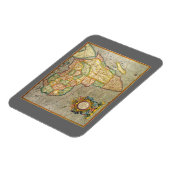 Antiek Oude Wereld Gerardus Mercator Kaart van Afr Magneet (Linkerzijde)