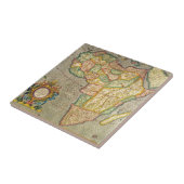 Antiek Oude Wereld Gerardus Mercator Kaart van Afr Tegeltje (Zijkant)