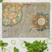 Antiek Oude Wereld Gerardus Mercator Kaart van Afr Theedoek (Gevouwen)