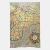 Antiek Oude Wereld Gerardus Mercator Kaart van Afr Theedoek (Verticaal)