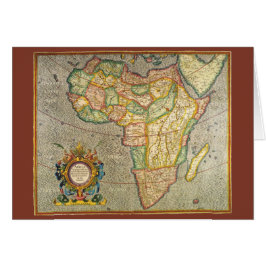 Antiek Oude Wereld Mercator Map of Africa, 1633