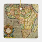 Antiek Oude Wereld Mercator Map of Africa, 1633 Keramisch Ornament (Achterkant)