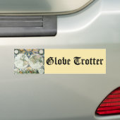  Antiek Oude Wereldkaart door Pieter Goos, 1666 Bumpersticker (Op auto)
