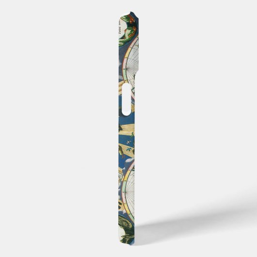 Antiek Oude Wereldkaart door Pieter Goos, 1666 Case-Mate iPhone Case (Achterkant / Rechts)