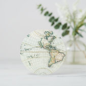 Antiek Oude Wereldkaart door Pieter Goos, 1666 Kaart (Staand voorkant)