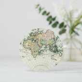 Antiek Oude Wereldkaart door Pieter Goos, 1666 Kaart (Staand voorkant)