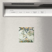  Antiek Oude Wereldkaart door Pieter Goos, 1666 Magneet (Insitu (Vaatwasser))