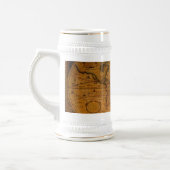 Antiek Oude Wereldkaart Drink Mok (Links)