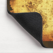 Antiek oude Wereldkaart mousepad Muismat (Hoek)