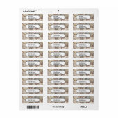  Antiek, oude Wereldkaart, ontwerp met flauwte afd Etiket (Full Sheet)