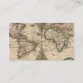 Antiek oude Wereldkaart trouwkaarten Plaatskaartje (Achterkant)