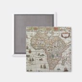 Antiek Oude Wereldkaart van Afrika, c. 1635 Magneet (Voorkant / Achterkant)