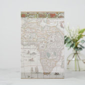 Antiek Oude Wereldkaart van Afrika door Blaeu, ca. Briefpapier (Staand voorkant)