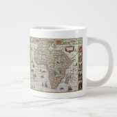 Antiek Oude Wereldkaart van Afrika door Blaeu, ca. Grote Koffiekop (Rechts)