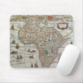 Antiek Oude Wereldkaart van Afrika door Blaeu, ca. Muismat (Met muis)