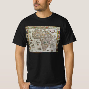 Antiek Oude Wereldkaart van Afrika door Blaeu, ca. T-shirt