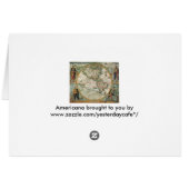 Antiek Oude Wereldkaart van Amerika, 1597 (Achterkant Horizontaal)