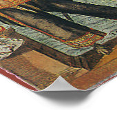 Antiek Oude Wereldkaart van Amerika, 1597 Poster (Hoek)