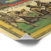 Antiek Oude Wereldkaart van Amerika, 1606 Poster (Hoek)
