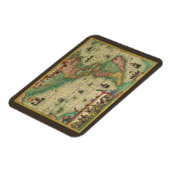 Antiek Oude Wereldkaart van Amerika door Hondius Magneet (Linkerzijde)