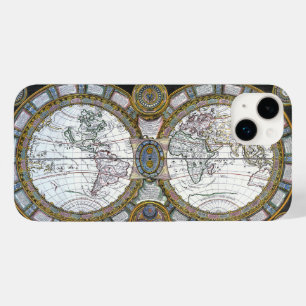 Antiek oude Wereldkaart van Claude Auguste Berey Case-Mate iPhone Case