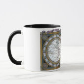 Antiek oude Wereldkaart van Claude Auguste Berey Mok (Links)