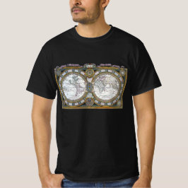 Antiek oude Wereldkaart van Claude Auguste Berey T-shirt