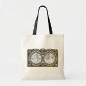 Antiek oude Wereldkaart van Claude Auguste Berey Tote Bag (Voorkant)