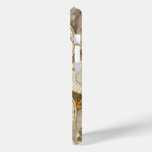 Antiek Oude Wereldkaart van Frederick de Wit, ca. Case-Mate iPhone Case (Achterkant / Links)