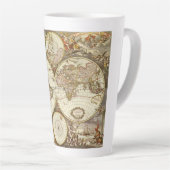 Antiek Oude Wereldkaart van Frederick de Wit, ca.  Latte Mok (Rechterhoek)