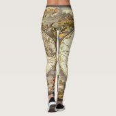 Antiek Oude Wereldkaart van Frederick de Wit, ca.  Leggings (Achterkant)