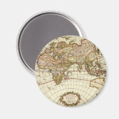 Antiek Oude Wereldkaart van Frederick de Wit, ca.  Magneet (Voorkant / Achterkant)