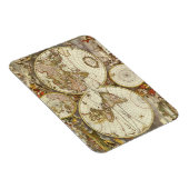 Antiek Oude Wereldkaart van Frederick de Wit, ca.  Magneet (Rechterzijde)