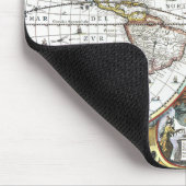 Antiek Oude Wereldkaart van Hendrik Hondius, 1630 Muismat (Hoek)