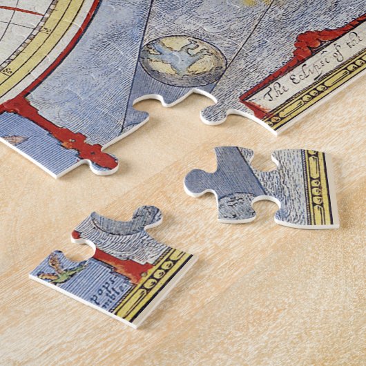 , antiek oude wereldkaart van John Speed 1627: Legpuzzel (Zijkant)