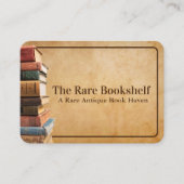 Antiek  Oude Zeldzame Boekenwinkel Visitekaartje (Voorkant)